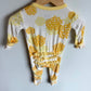 KicKee Pants Bamboo Yellow Floral Sleeper / 0-3m