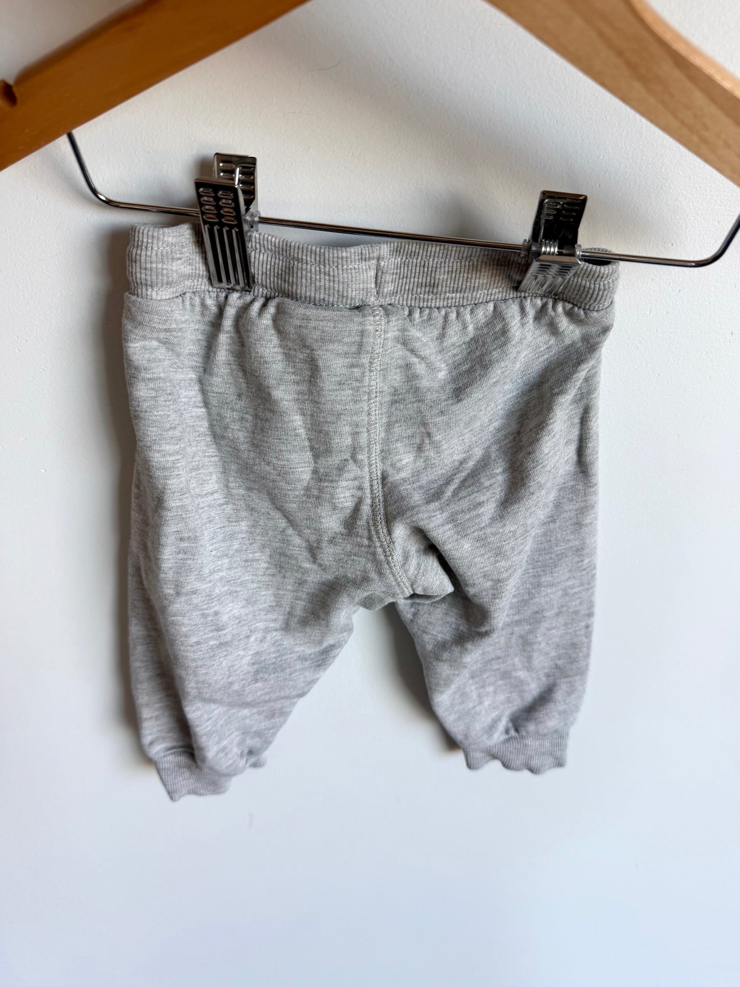H&M Grey Organic Cotton Pants / 4-6m