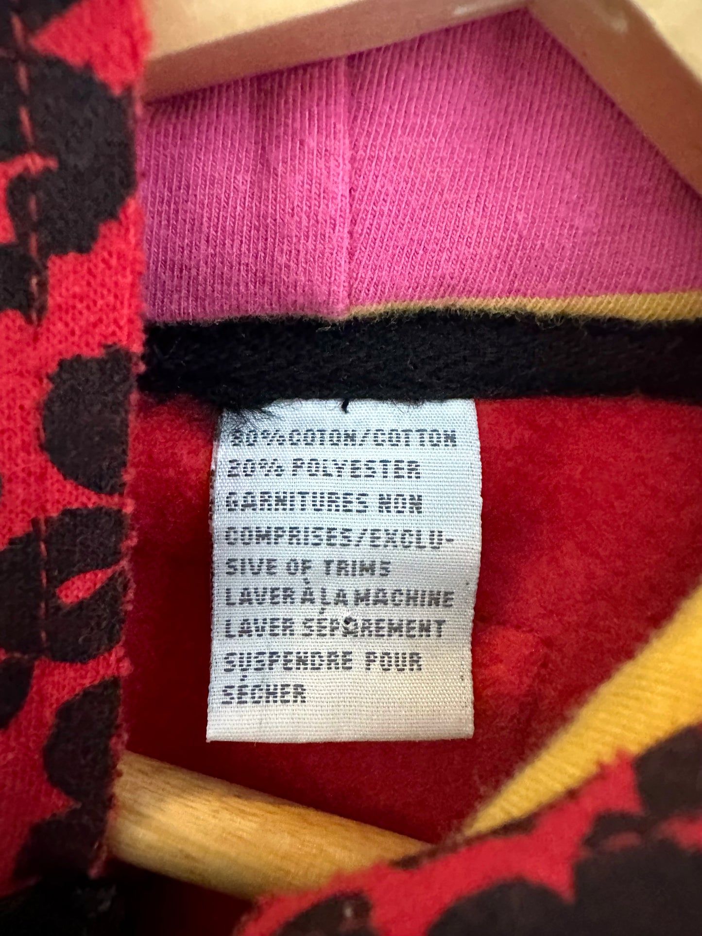 Red Animal Print Jumpsuit / 6-12m