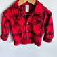Fleece Red Checkered Sweater / 12m