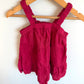 Red Dot Texture Dress / 12-18m