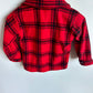 Fleece Red Checkered Sweater / 12m