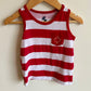 Red + White Striped Tank / 2T