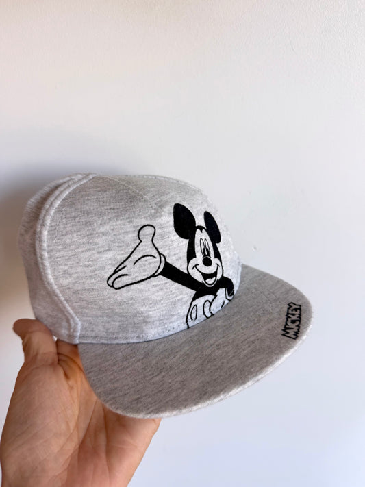 H&M Grey Elastic Mickey Cap / 4-6m