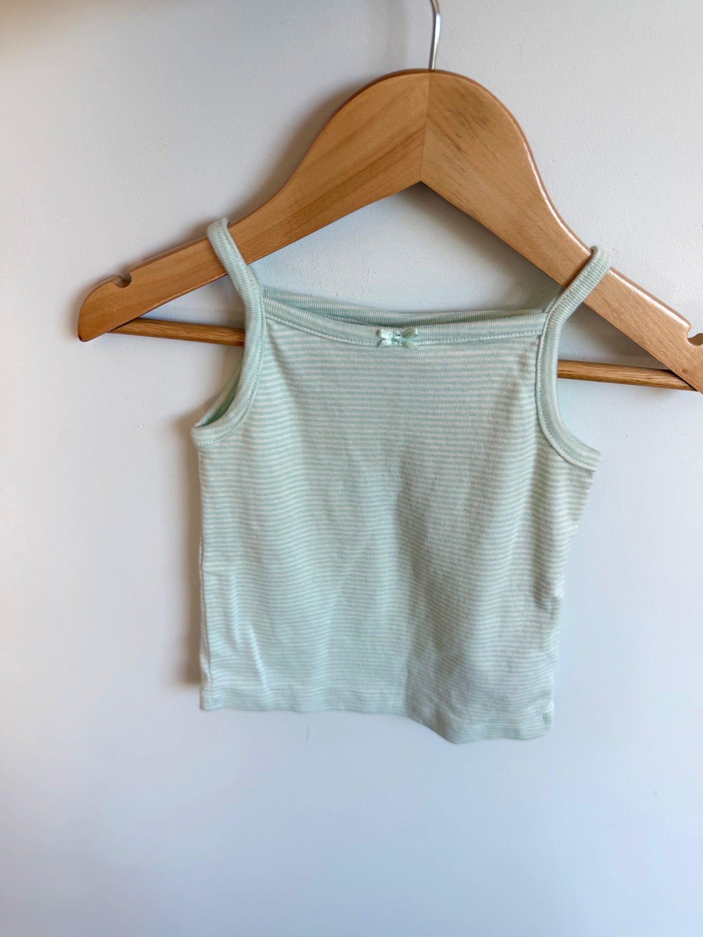 Pistachio Green Striped Top / 12m