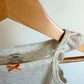 Grey Bow Bodysuit / 12m