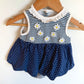 Daisy Striped Dotted Bodysuit / 9m