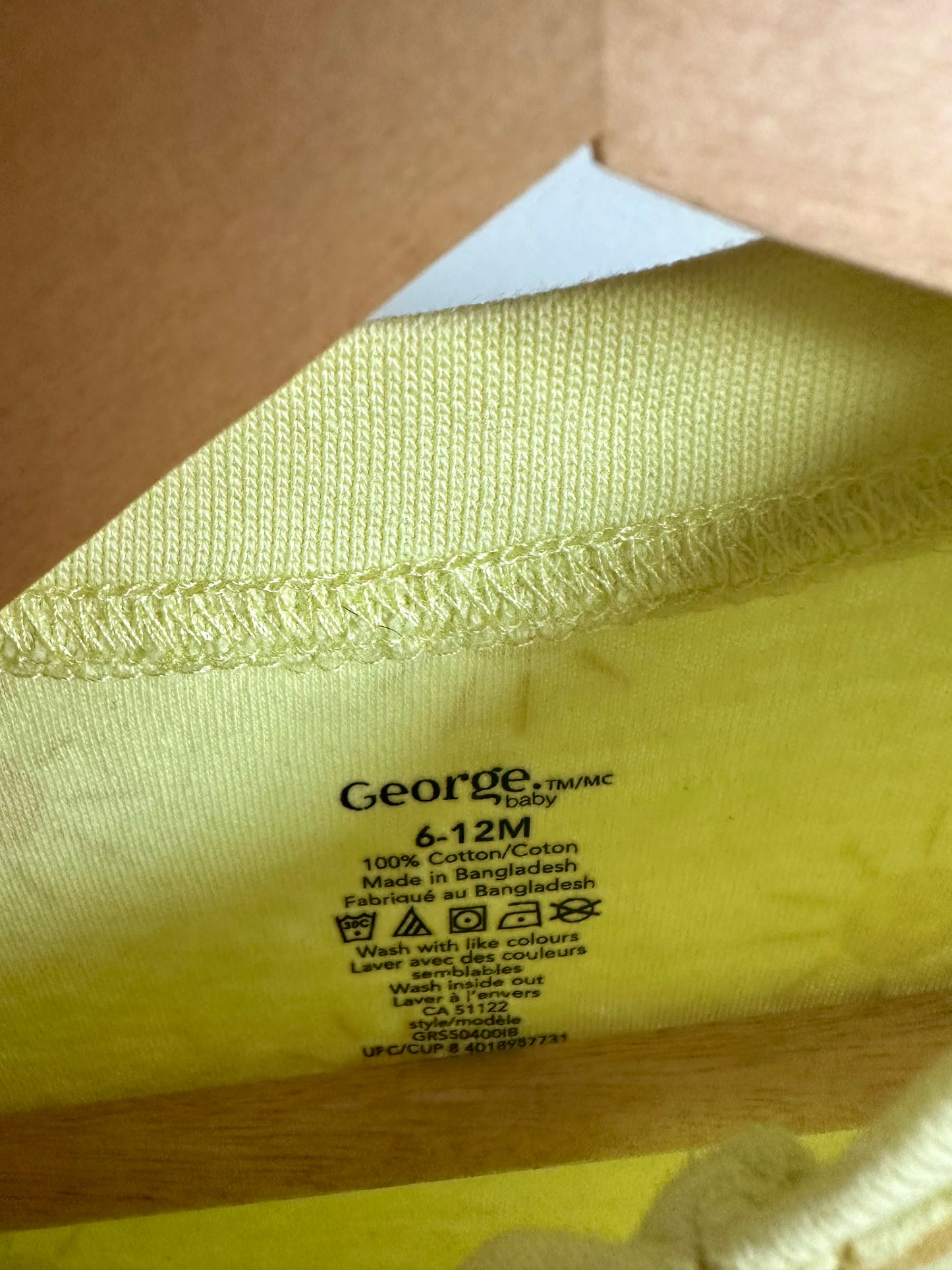 Yellow Sun Sleeper / 6-12m