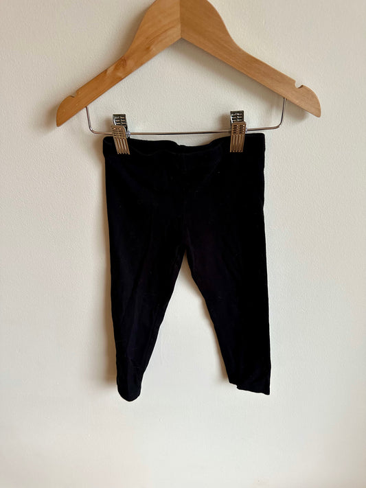 Simple Black Leggings / 2-3T