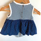 Daisy Striped Dotted Bodysuit / 9m