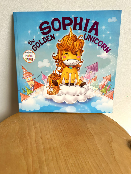 Sophia The Golden Unicorn Book / 3-5 years