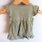 Sage Heart Bodysuit Dress / 9m