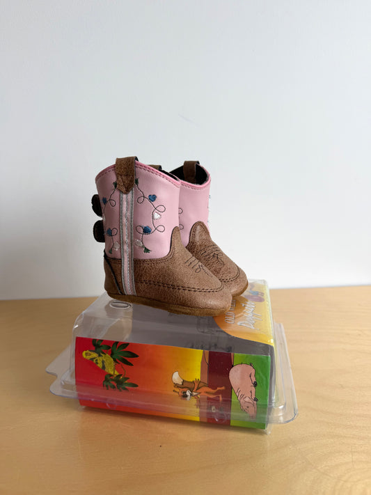 Pink Cowboy Boots (With tags) / Size 1 Infant