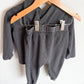 Grey Waffle Knit Hoodie + Pants Set / 24m