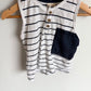 Zara Striped Blue Pocket Tank / 2T