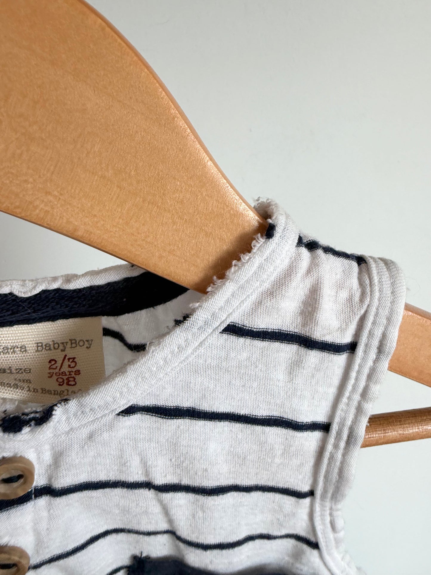 Zara Striped Blue Pocket Tank / 2T