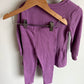 Lilac Peplum Long Sleeve Top + Pants Set / 3T