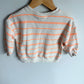Zara Vacay Mood- Gelato Party Striped Crewneck / 24m