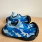 Blue Shark Camo Water Shoes / Size 7 Toddler