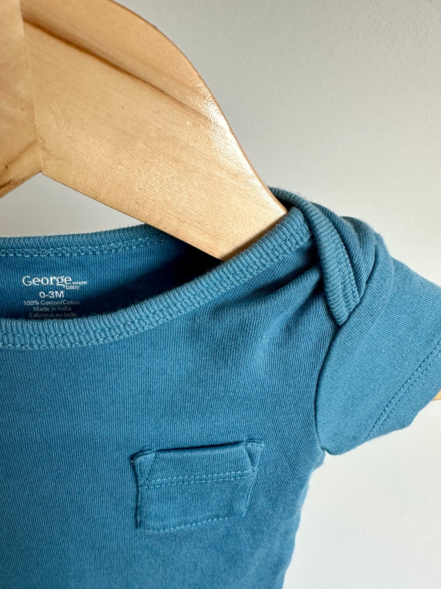 Colbat Blue T-Shirt Bodysuit / 0-3m