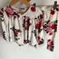 White Roses Print Top + Pants Set / 3T