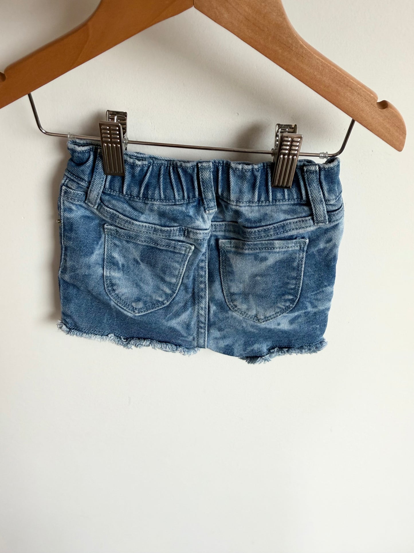 Gap Dark Marbled Denim Shorts / 2T