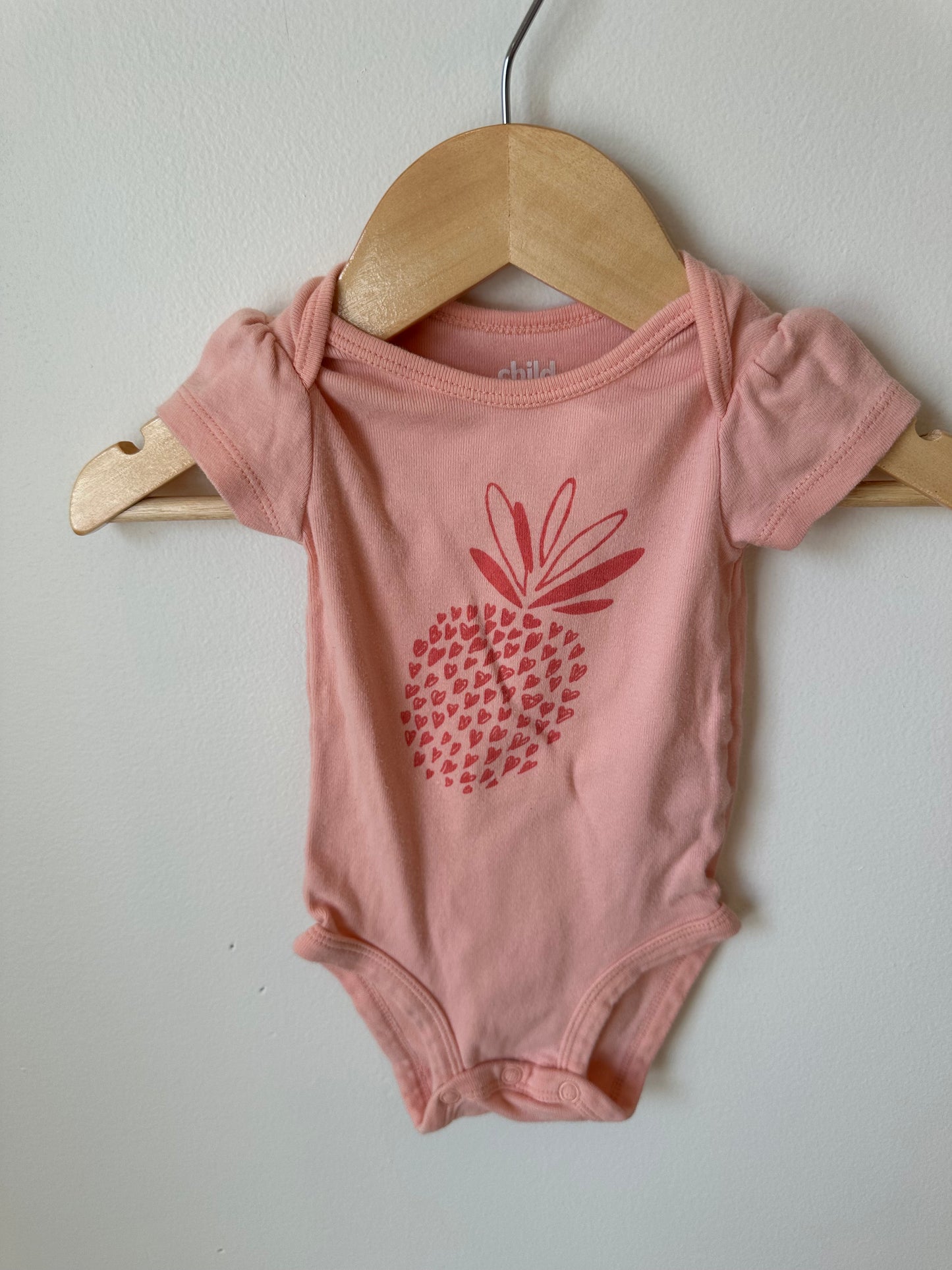 Pink Pineapple Bodysuit / 0-3m