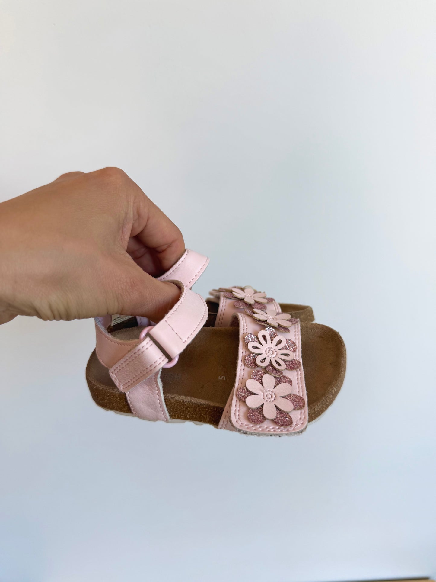 Flower Sparkly Sandals / Size 5 Toddler