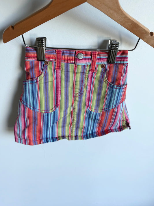 Striped Skirt with Shorts / 24m