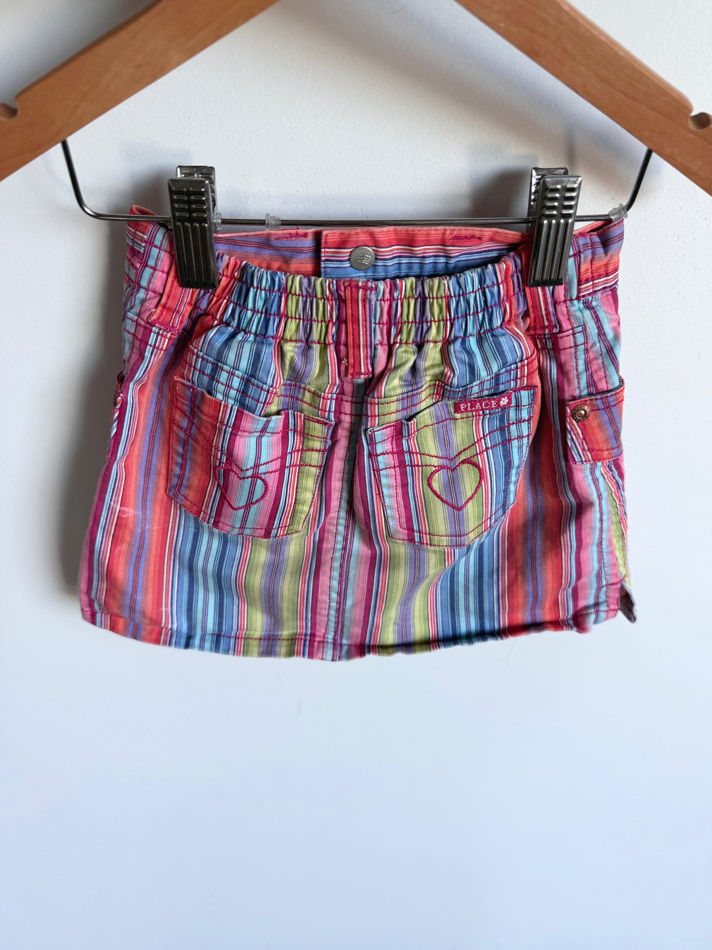 Striped Skirt with Shorts / 24m