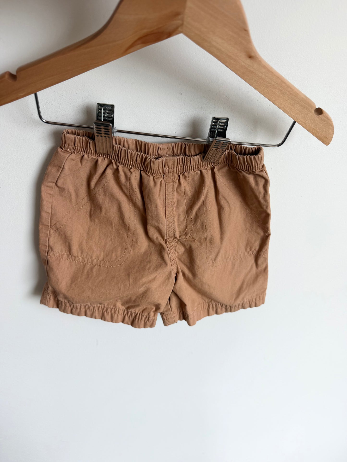 Tan 100% Cotton Shorts / 18m