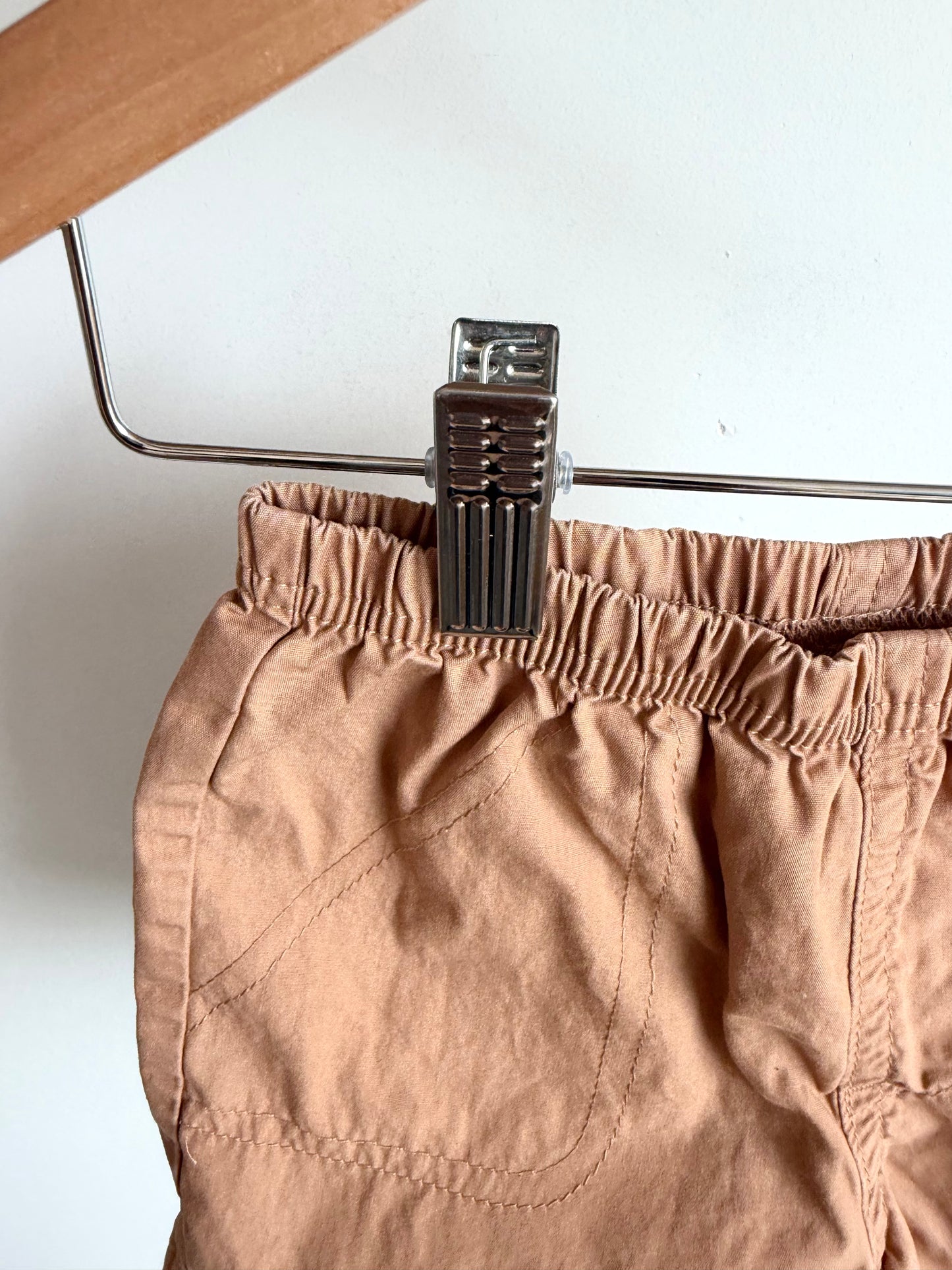 Tan 100% Cotton Shorts / 18m