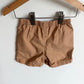 Tan 100% Cotton Shorts / 18m