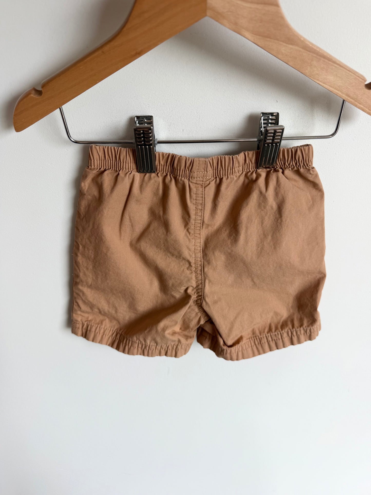Tan 100% Cotton Shorts / 18m