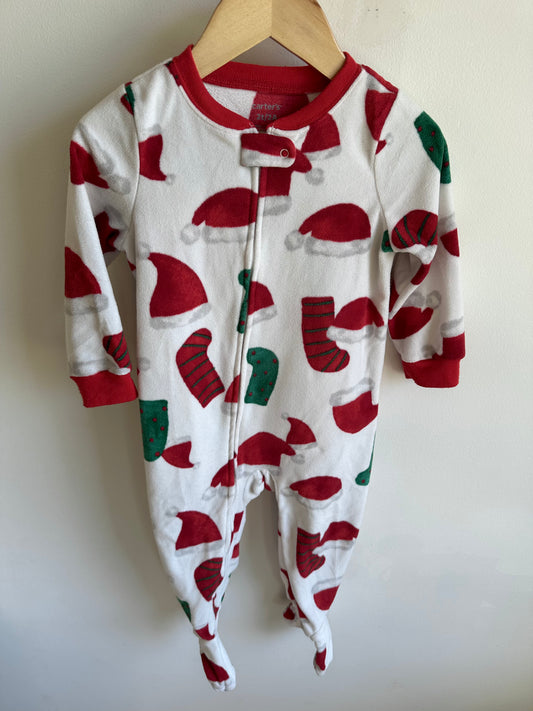 Santa Hat + Stockings Sleeper / 2T