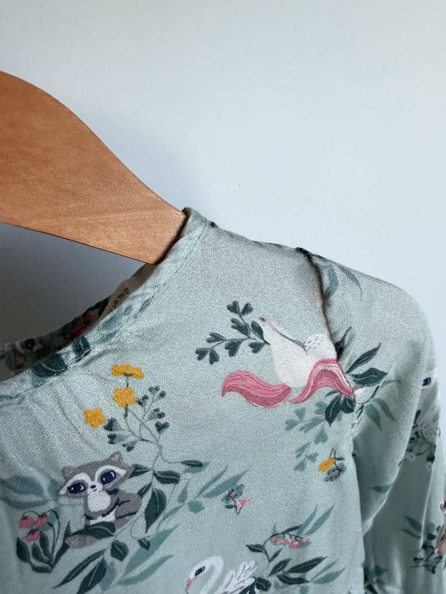 Woodland Animals Long Sleeve Dress  / 18-24m