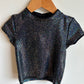 Zara Sequin Black Cropped Top / 8 Years