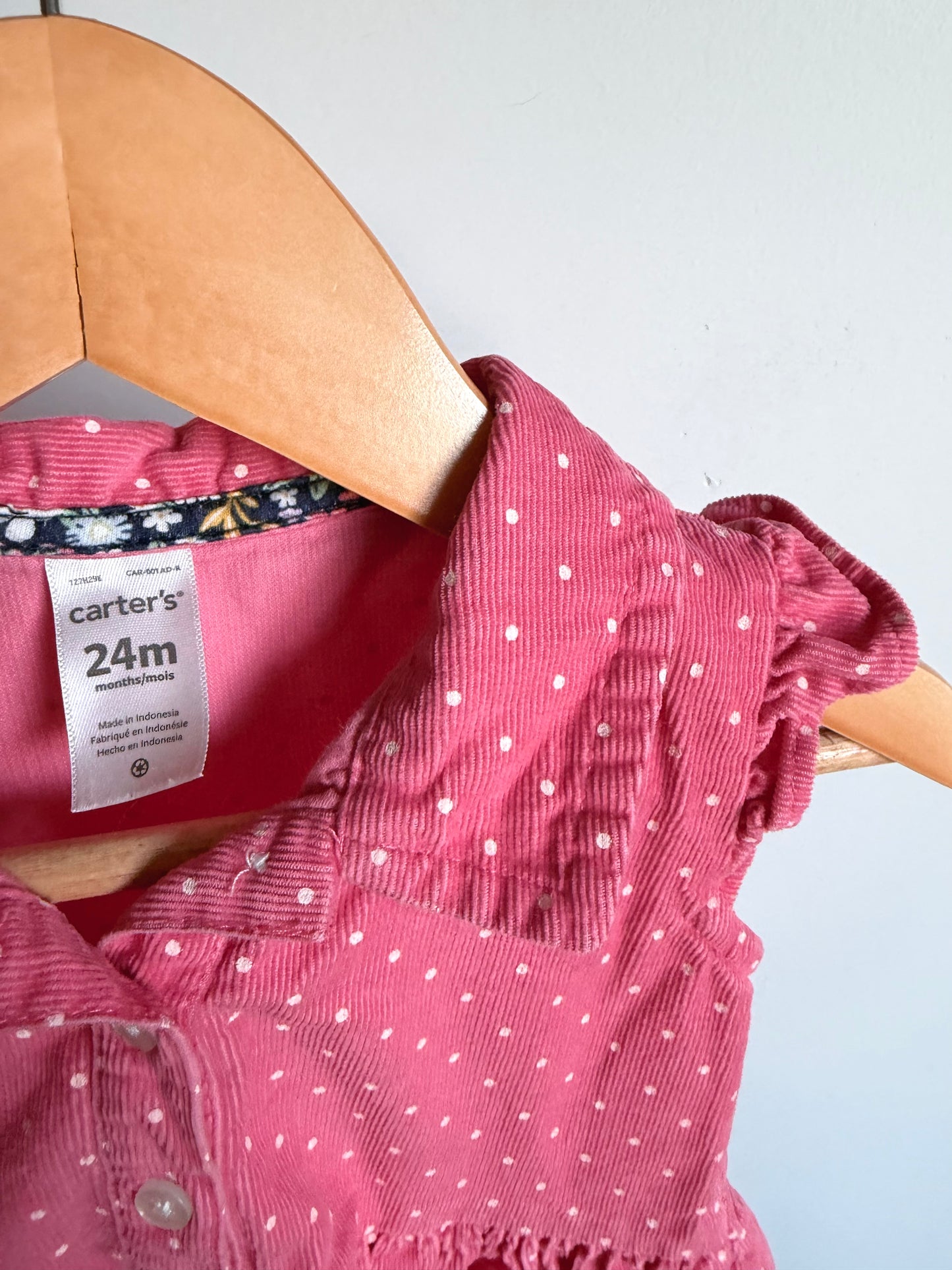 Polka Dot Pink Dress / 24m