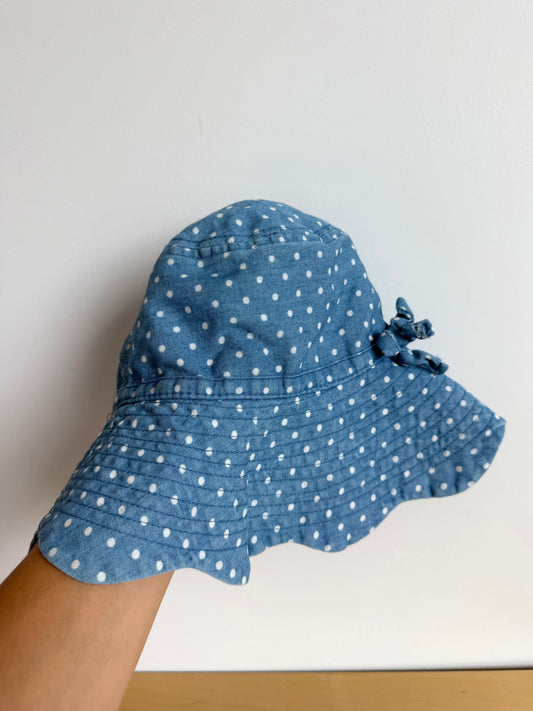 Gap Denim Look Polka Dot Hat / M-L (50-52)