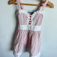 White with Red Stripes Dress / 2T