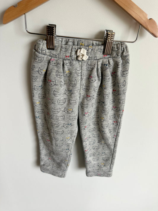 Gap Cat Pattern Grey Pants / 18-24m
