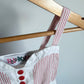 White with Red Stripes Dress / 2T