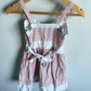 White with Red Stripes Dress / 2T