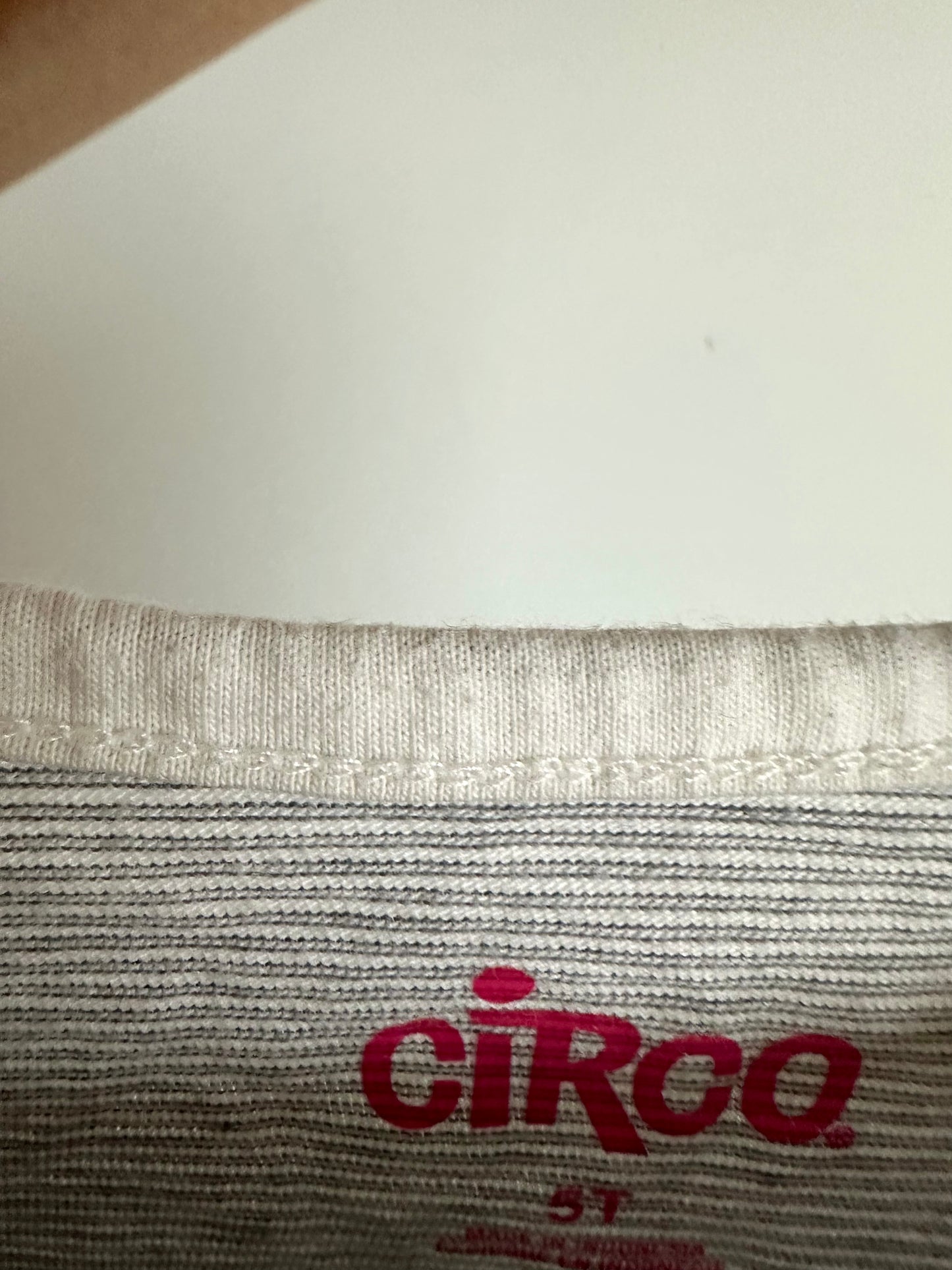 Striped Peplum Bow Top / 4 years