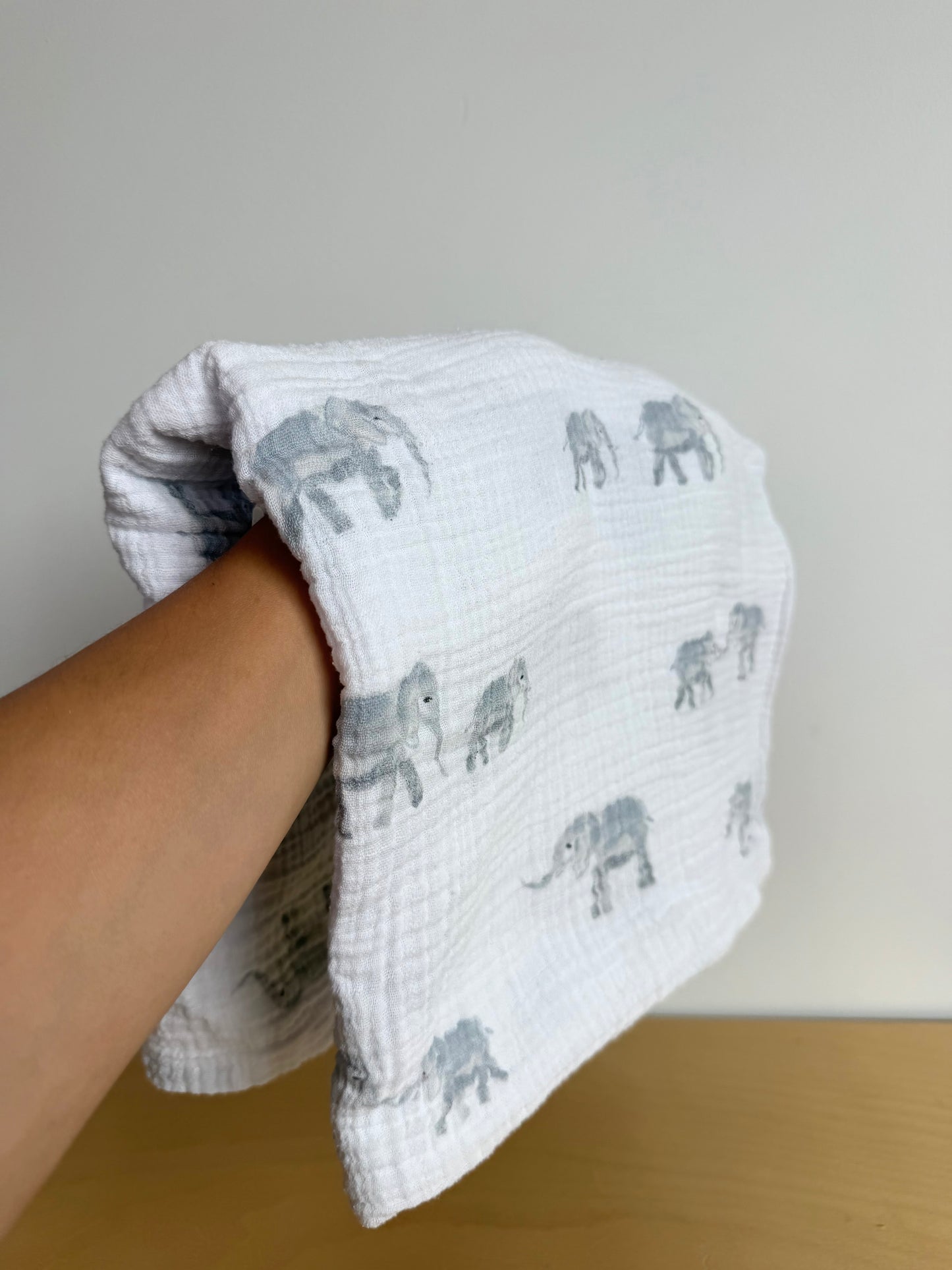 Pehr 100% Organic Muslin Elephant Swaddle