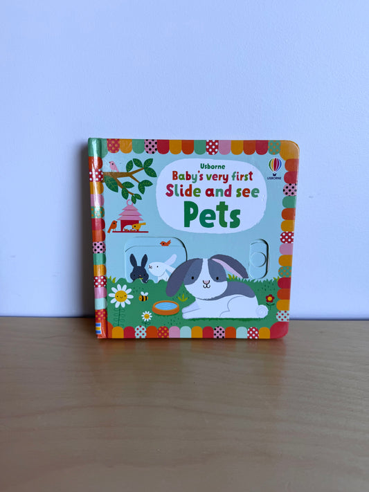 Slide and See Pets Book / 0-3 years (No Shipping)