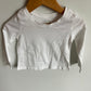 White Long Sleeve Top (With Tags) / 12-18m