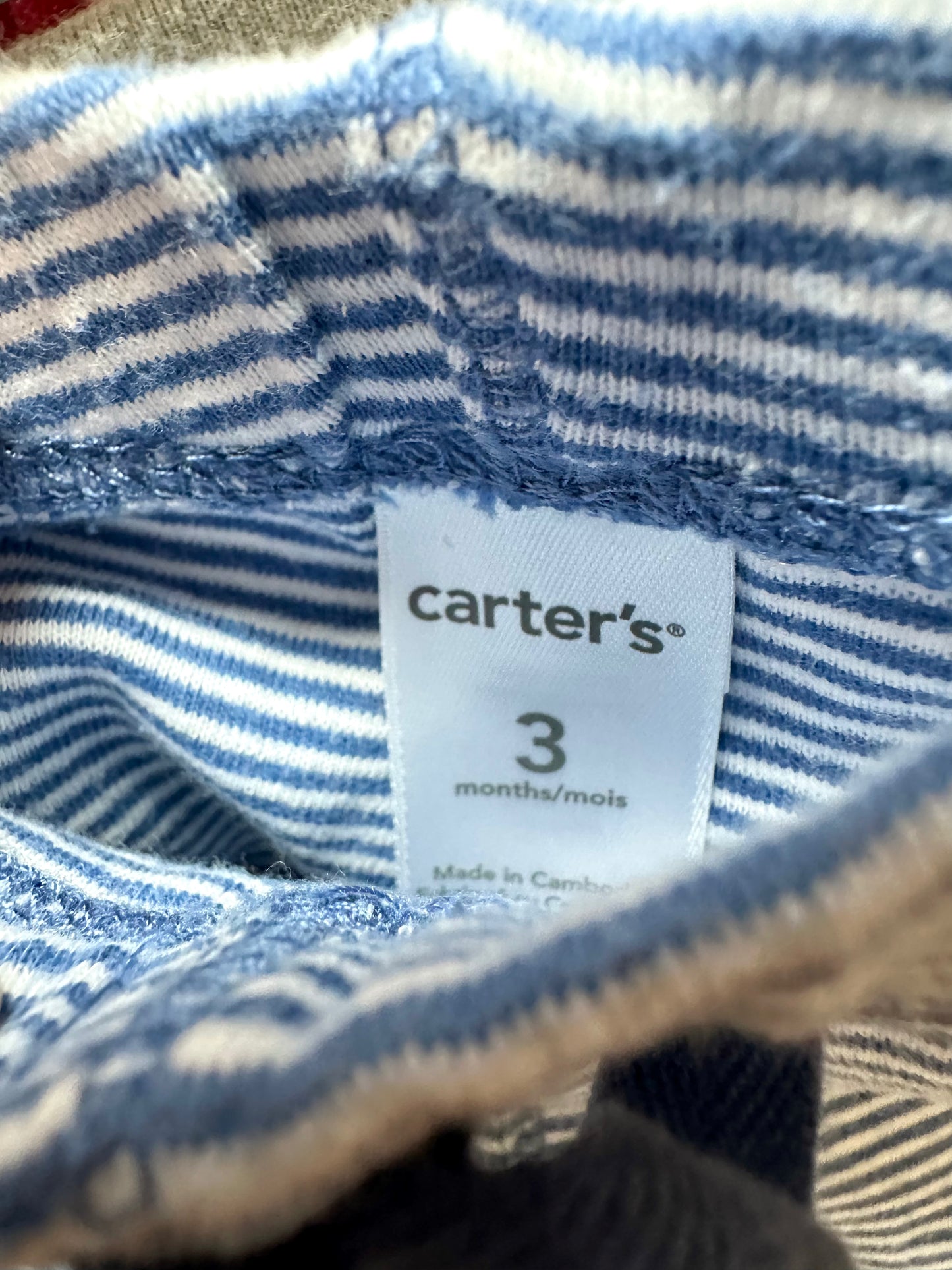 Striped Blue White Pants / 3m
