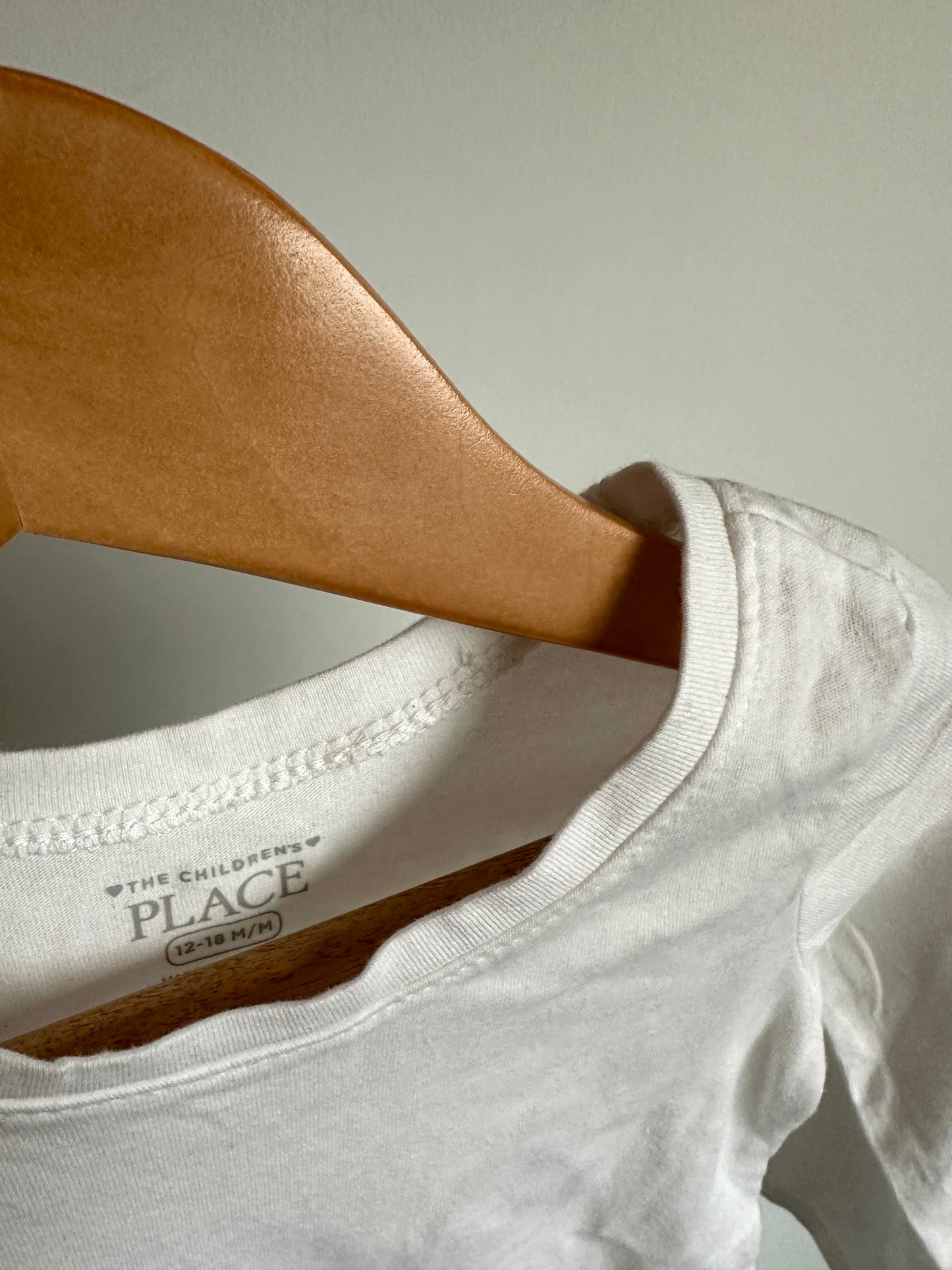 White Long Sleeve Top (With Tags) / 12-18m