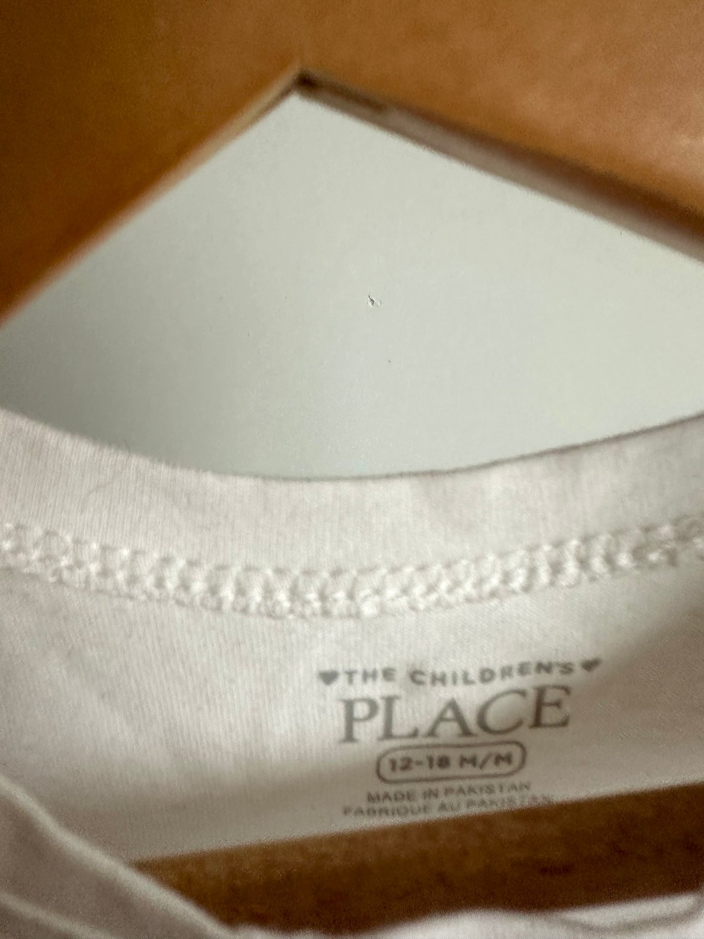 White Long Sleeve Top (With Tags) / 12-18m
